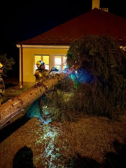Nawałnica nad Stalową Wolą: strażacy interweniowali na osiedlu Rozwadów