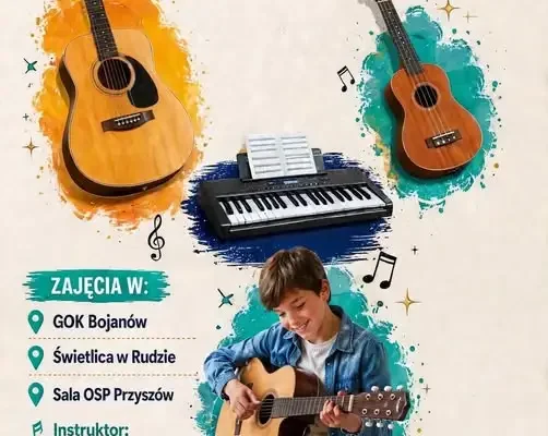 GOK Bojanów zaprasza na zajęcia muzyczne – bez ocen i stresu