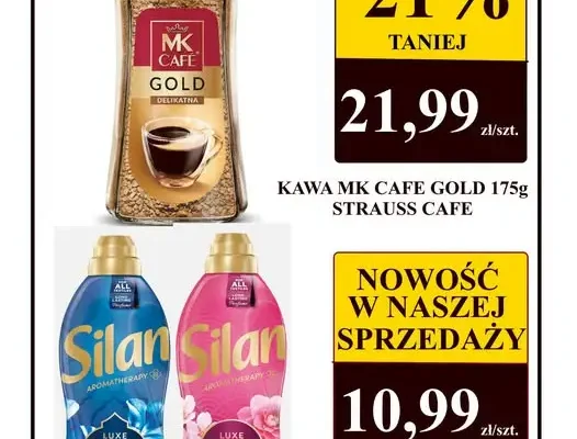 Społem PSS Stalowa Wola: wrześniowe promocje na kawę MK Cafe Gold i płyn Silan