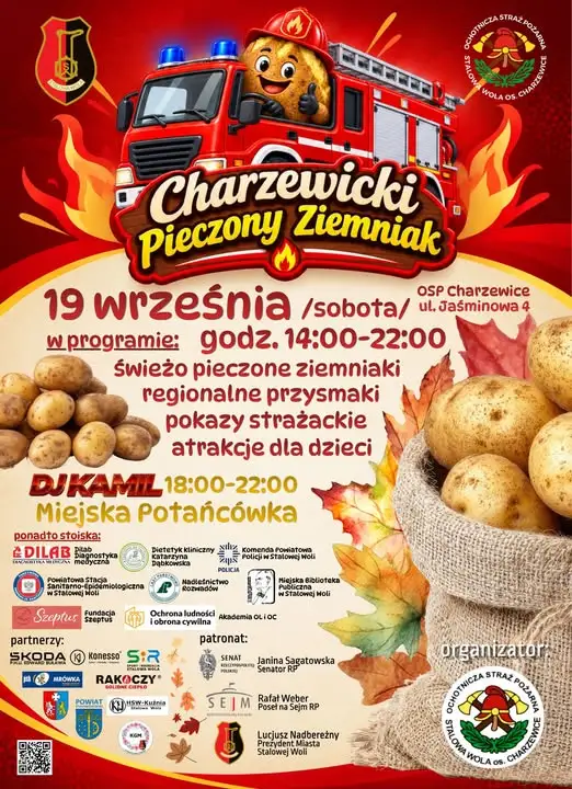 Charzewicki Pieczony Ziemniak i potańcówka przy remizie OSP