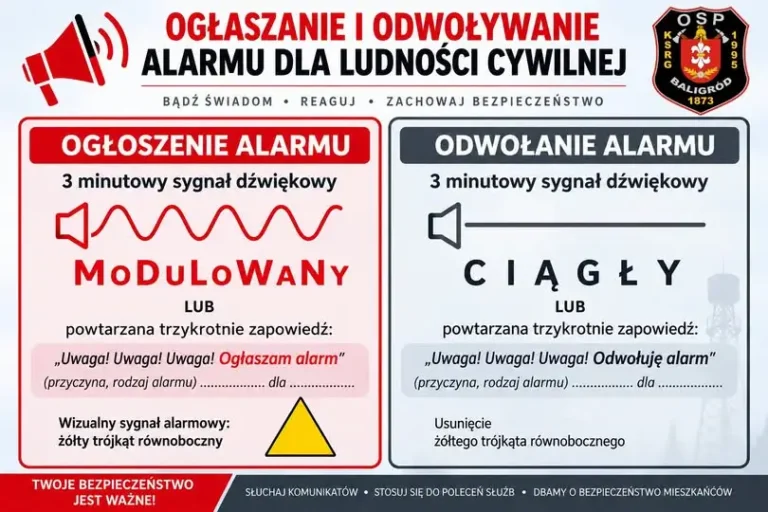 Sygnały alarmowe: co oznaczają i jak się zachować, gdy zawyją syreny