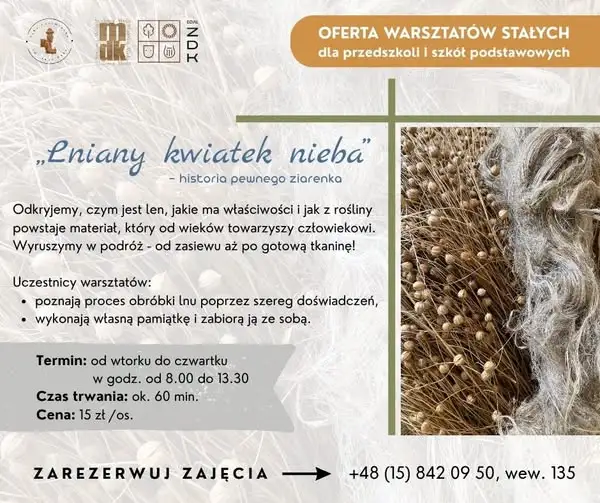 Warsztaty o lnie w Stalowej Woli – od ziarenka do tkaniny