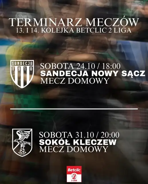 Terminarz Stali: dwa domowe mecze w październiku