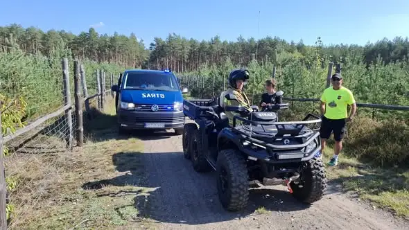 Strażacy z OSP Stalowa Wola czuwali nad bezpieczeństwem Wrzosowego Rajdu Rowerowego