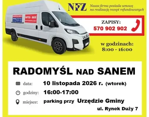 Bezpłatne badanie wzroku w Radomyślu nad Sanem – 10 listopada 2026