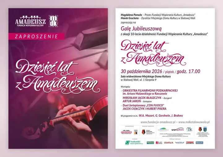 Stalowa Wola świętuje 10-lecie Fundacji „Amadeusz” koncertem Mozarta, Gershwina i Brahmsa