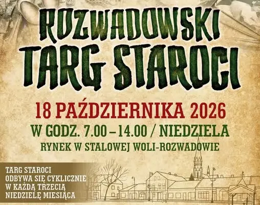 Rozwadowski Targ Staroci w Stalowej Woli już 18 października