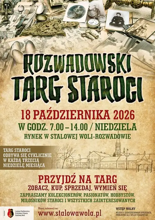 Rozwadowski Targ Staroci w Stalowej Woli już 18 października