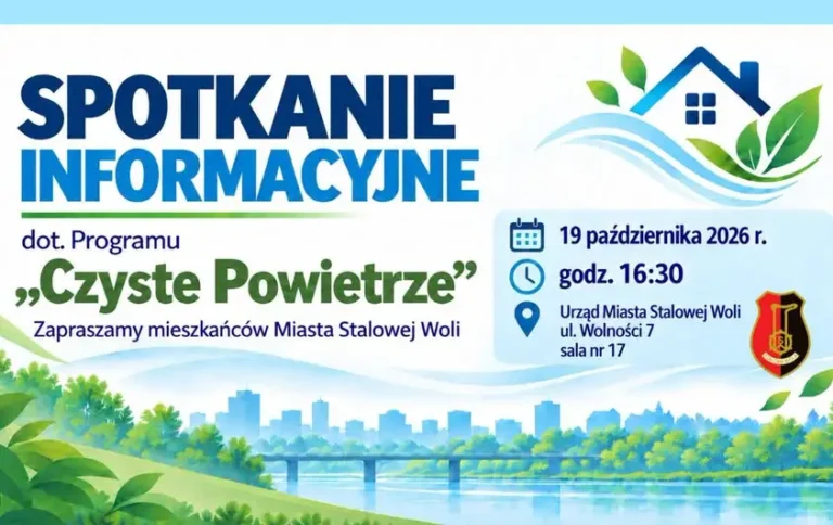 Stalowa Wola: spotkanie o programie „Czyste Powietrze” już 19 października