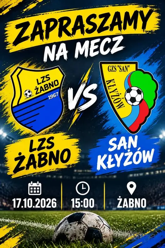 Żabno podejmuje San Kłyżów – rewanż za pucharową porażkę