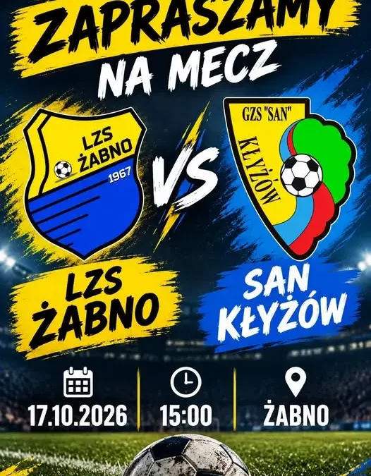 Żabno podejmie San Kłyżów. Rewanż za pucharowy bój