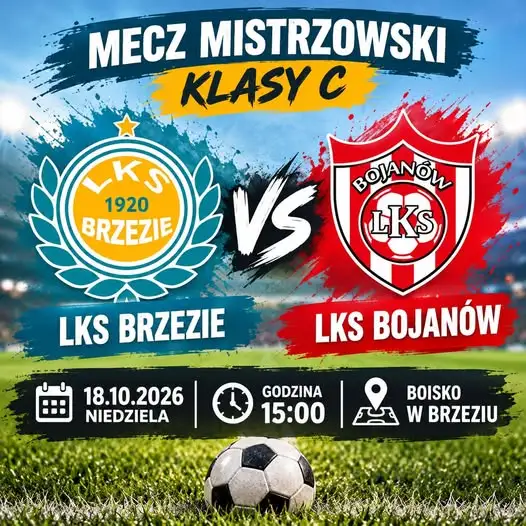 LKS Brzezie zmierzy się z LKS Bojanów w 10. kolejce Raciborskiej C. Klasy