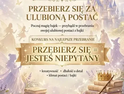 Dzień Postaci z Bajek w szkole – 29 października, przebrani uczniowie niepytani