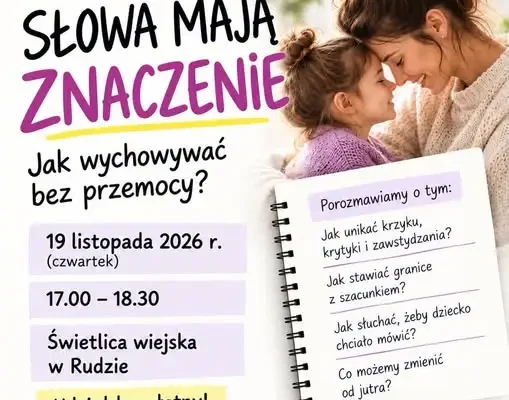 Warsztaty dla rodziców w Rudzie: jak wychowywać bez krzyku?