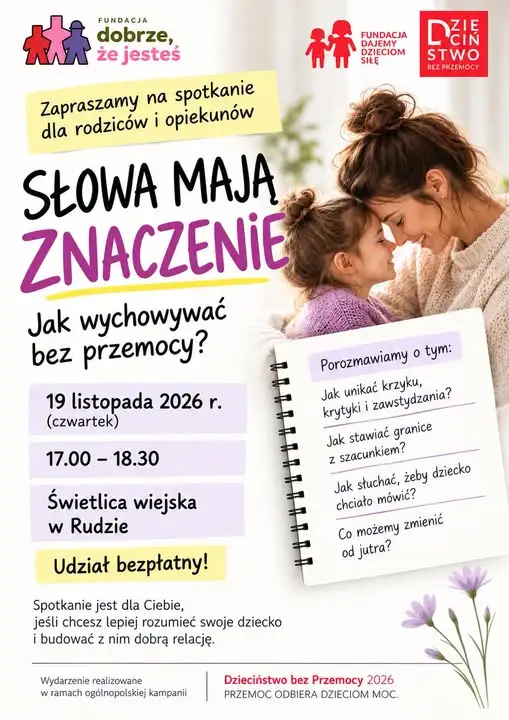 Warsztaty dla rodziców w Rudzie: jak wychowywać bez krzyku?