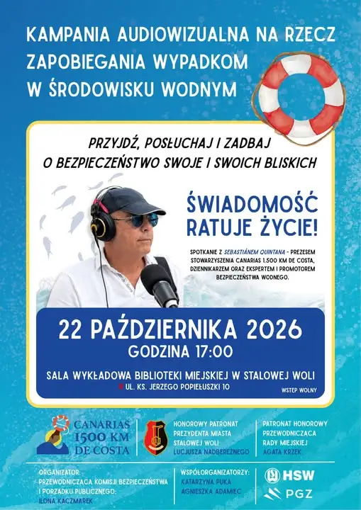 Stalowa Wola: ekspert od bezpieczeństwa wodnego spotka się z mieszkańcami w bibliotece