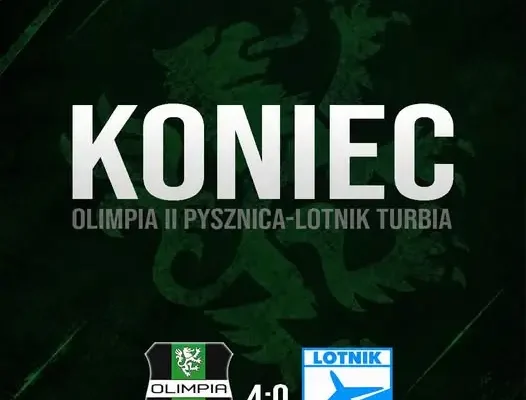 Olimpia II Pysznica rozgromiła Lotnika Turbia 4:0 i umocniła się na podium