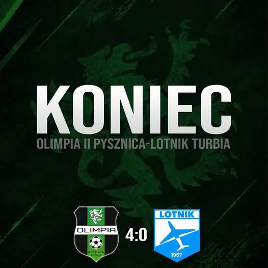 Olimpia II Pysznica rozgromiła Lotnika Turbia 4:0 i umocniła się na podium