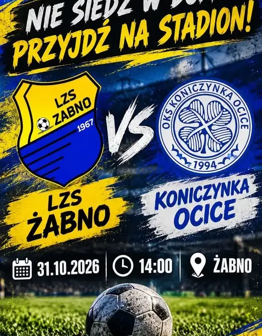 Żabno walczy o wicelidera – w sobotę mecz z Koniczynką Ocice